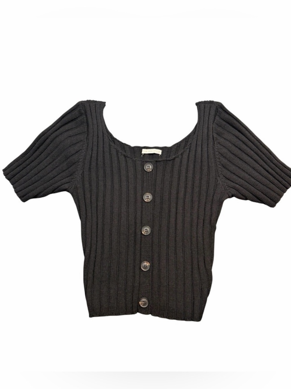 Active USA Dark Gray Ribbed Women's‎ Sweater